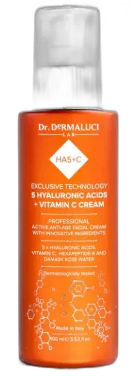 Crema de 5 ácidos hialurónico y Vitamina C