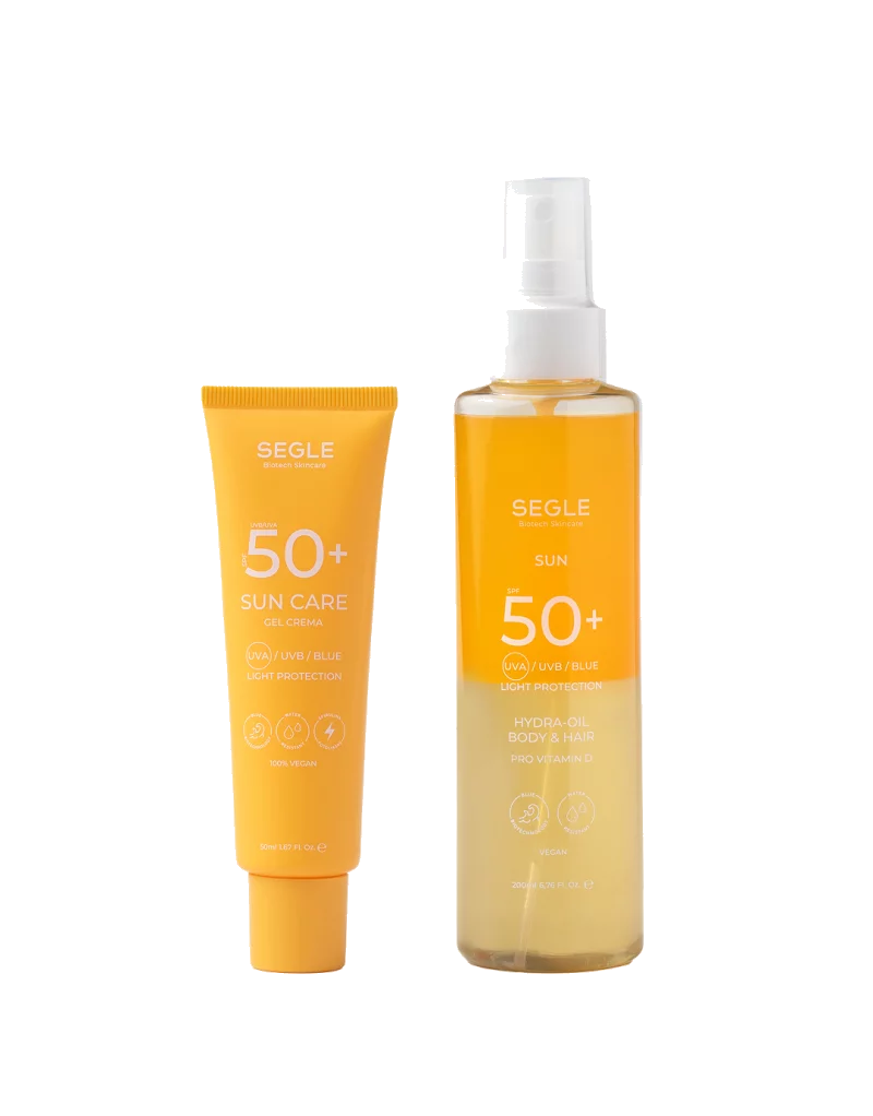 Pack Solar Gel Crema Facial y Spray Body & Hair SPF50+