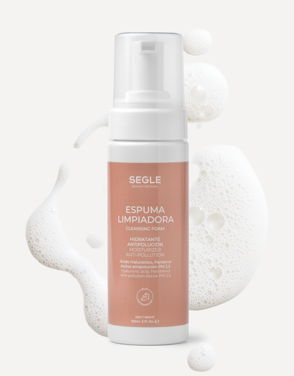 Espuma limpiadora facial antipolución
