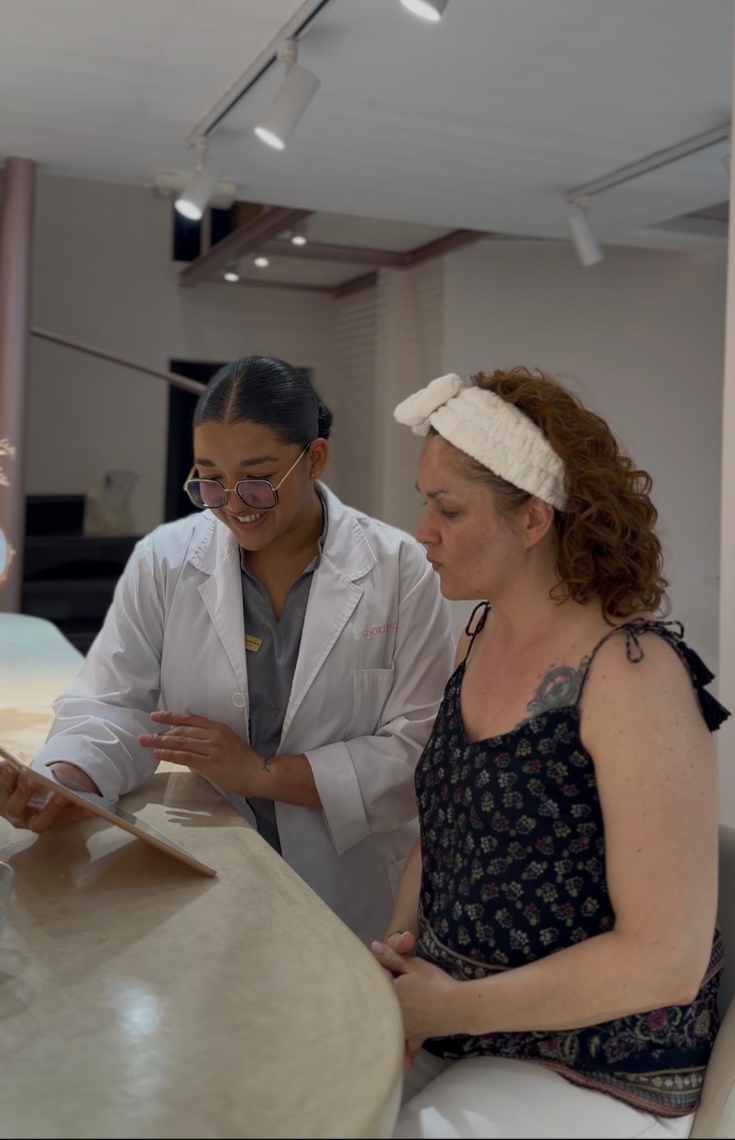 Experiencia Yoga Facial + Terapia Led - Detalle visual